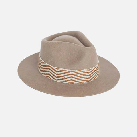 Beige Fedora Hat