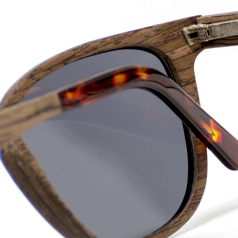 Lark Square Shaped Wooden Sunglasses