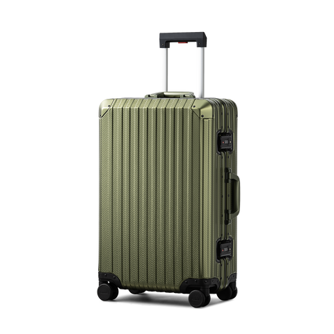 TREVA Aluminum Suitcase Army Green