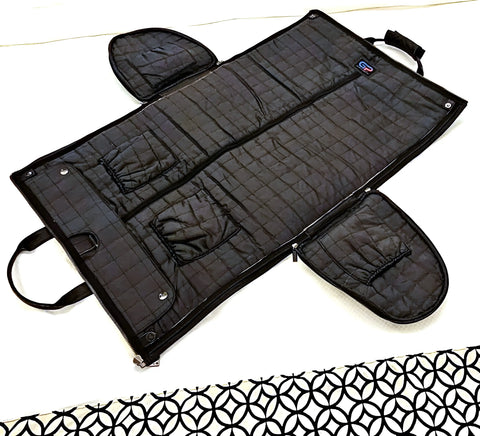 Vintage Leather Garment Duffel