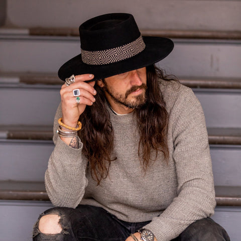 Black Bucket Bolero Hat