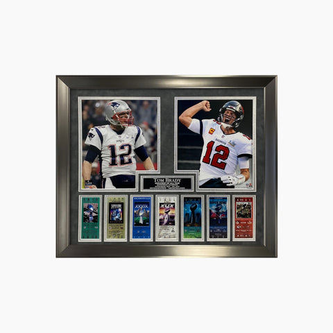 Tom Brady Super Bowl Collage