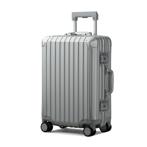 TREVA Aluminum Suitcase Silver