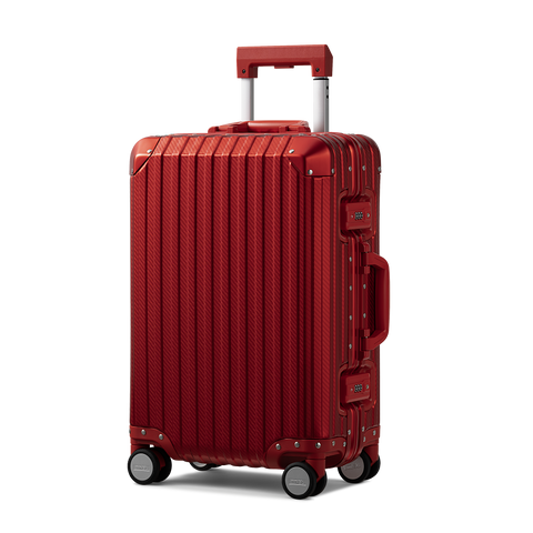 TREVA Aluminum Suitcase Red