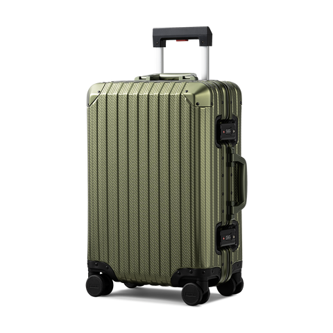 TREVA Aluminum Suitcase Army Green