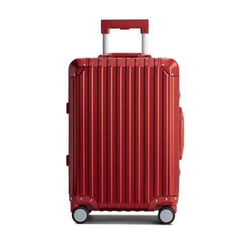 TREVA Aluminum Suitcase Red