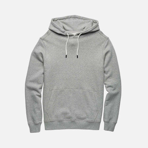 Marine French Terry Hoodie - Heather Grey
