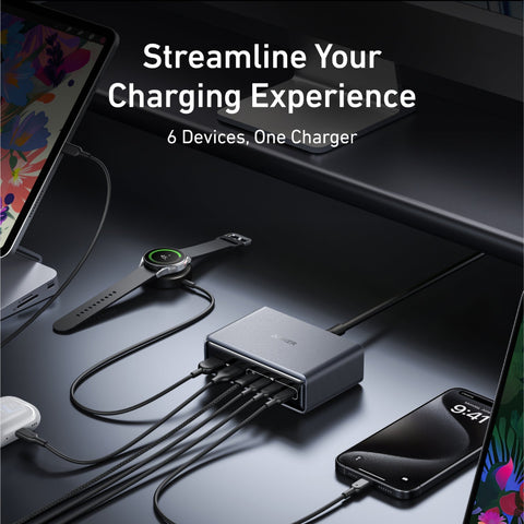 Anker Prime Charger (200W, 6 Ports, GaN)