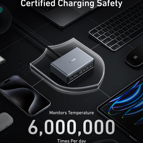 Anker Prime Charger (200W, 6 Ports, GaN)