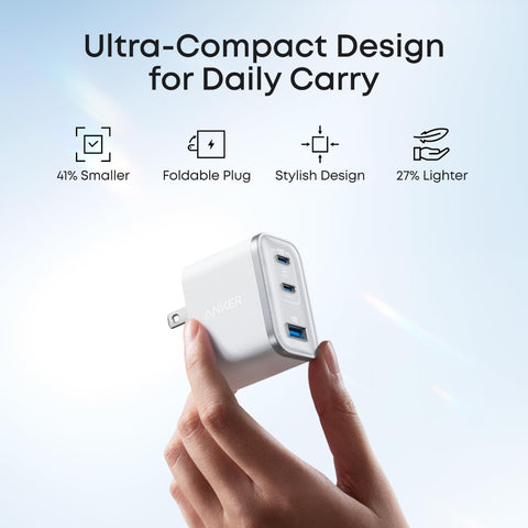 Anker Nano Charger (70W, 3 Ports)