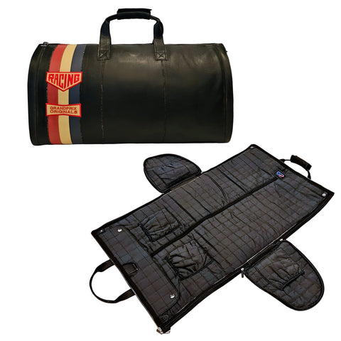 Vintage Leather Garment Duffel