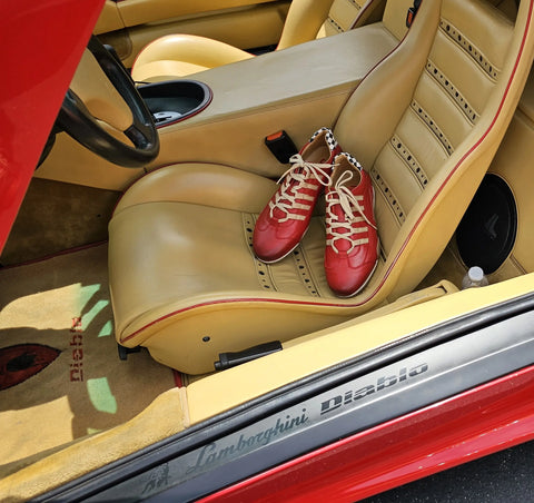 Men's Racing Sneaker in Corsa Rosso