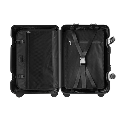 TREVA Aluminum Suitcase Black