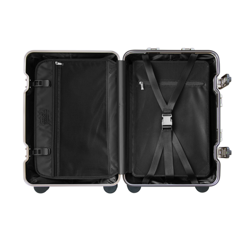 TREVA Aluminum Suitcase Champagne