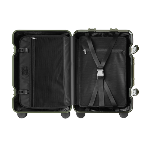 TREVA Aluminum Suitcase Army Green