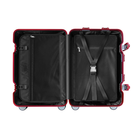 TREVA Aluminum Suitcase Red