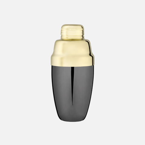 Heavyweight Cocktail Shaker in Black & Gold