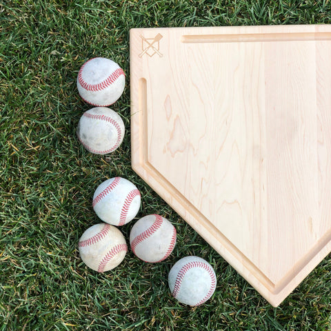 Home Plate Cutting Board With Trough
