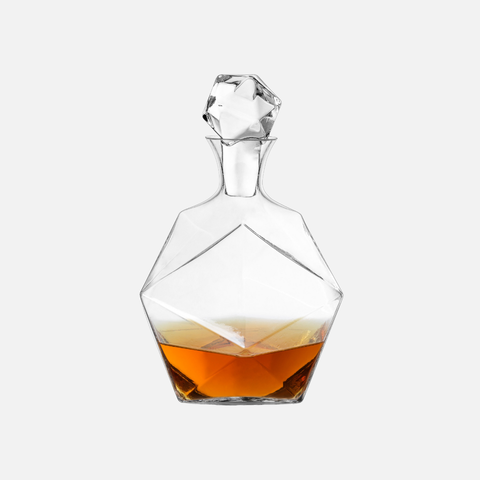 Seneca Faceted Crystal Liquor Decanter
