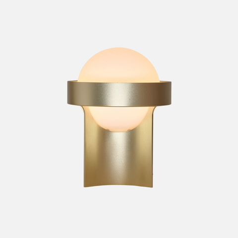 Loop Table Lamp in Gold + Sphere IV
