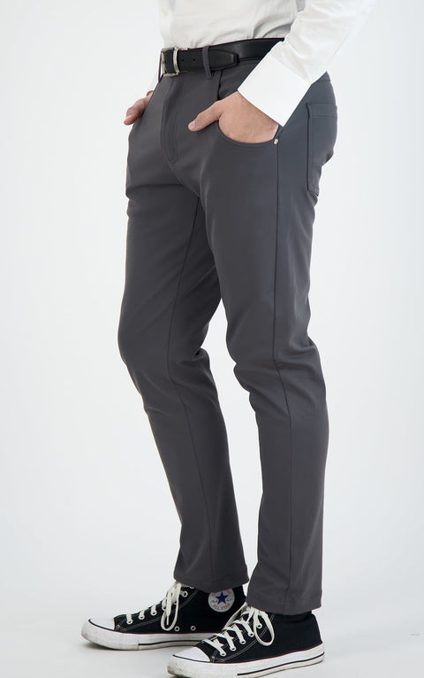 Super Stretch Chinos - Charcoal
