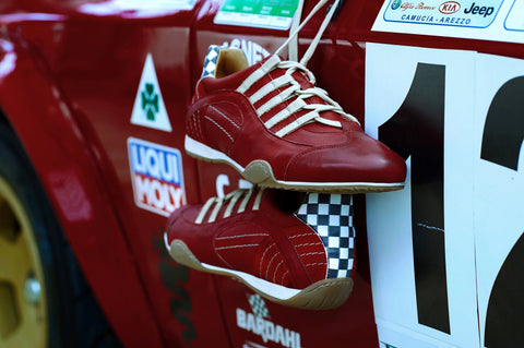 Men's Racing Sneaker in Corsa Rosso