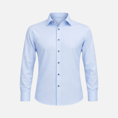 Ralph Stretch Button-Up Shirt - Blue