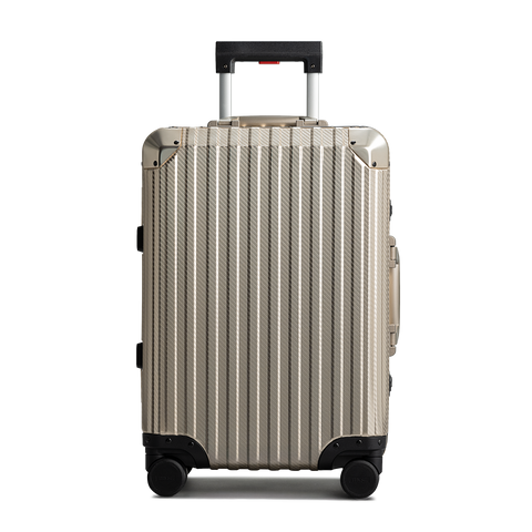 TREVA Aluminum Suitcase Champagne