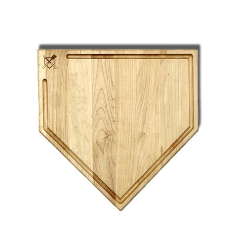 Home Plate Cutting Board With Trough
