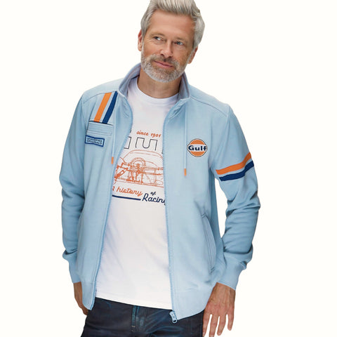 Gulf Hybrid Zip Jacket - Light Blue