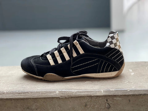 Men's Racing Sneaker in Black & Gold