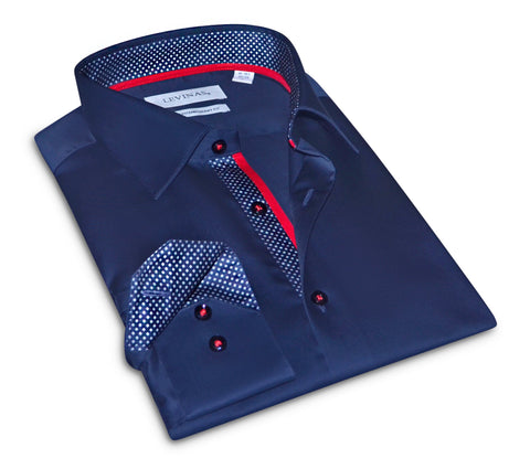 Anthony Button-Up Shirt - Navy