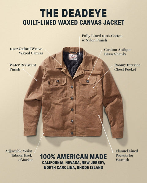 Deadeye Waxed Canvas Trucker Jacket