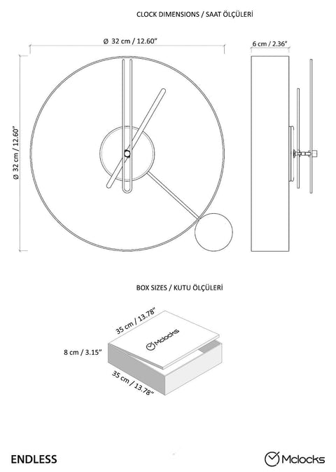 Endless Table Clock