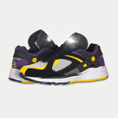 LA Gear Men's Catapult - Black x Purple x Yellow