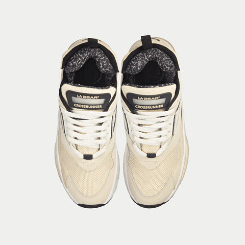 LA Gear Men's Turbo Light-Up Mid | Off-White x Black