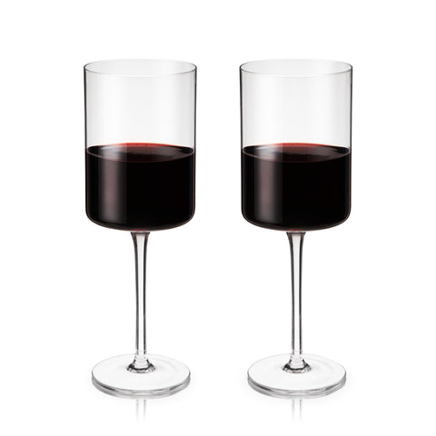 Red Wine Glasses Set of 2