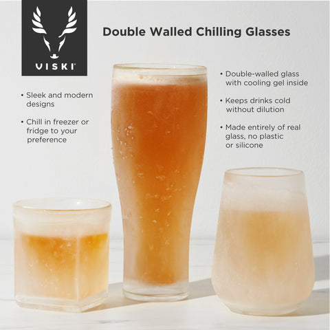 Glacier Double-Walled Chilling Whiskey Glass