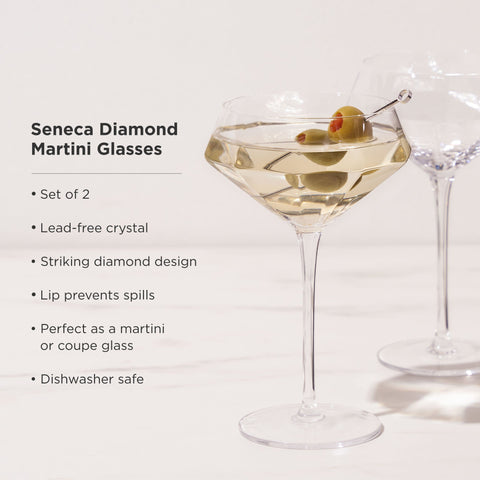 Seneca Martini Glasses Set of 2