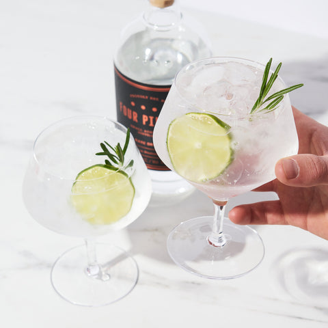 Raye Angled Gin & Tonic Glasses Set of 4