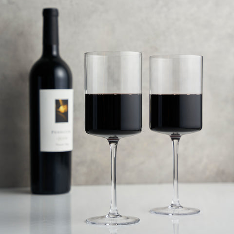 Red Wine Glasses Set of 2