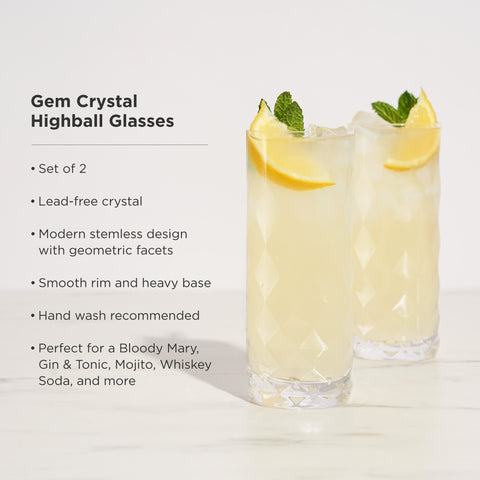 Highball Glasses Set of 2