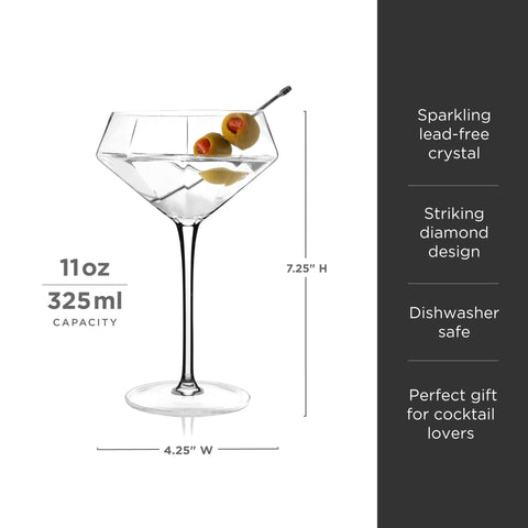 Seneca Martini Glasses Set of 2